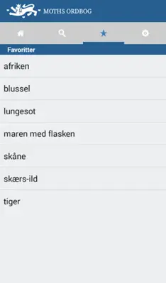 Moths Ordbog android App screenshot 0
