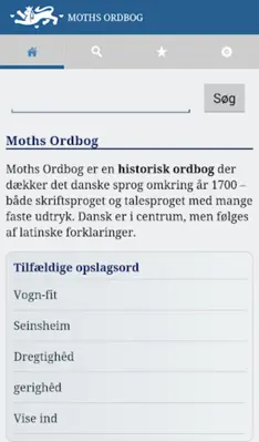 Moths Ordbog android App screenshot 3